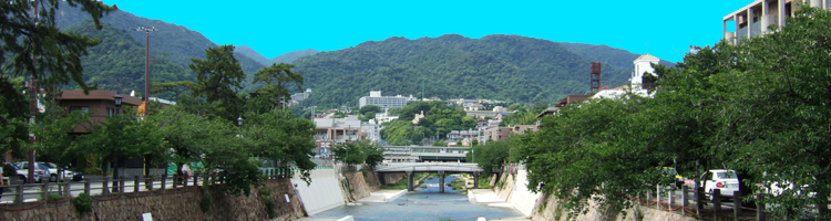 芦屋川の風景